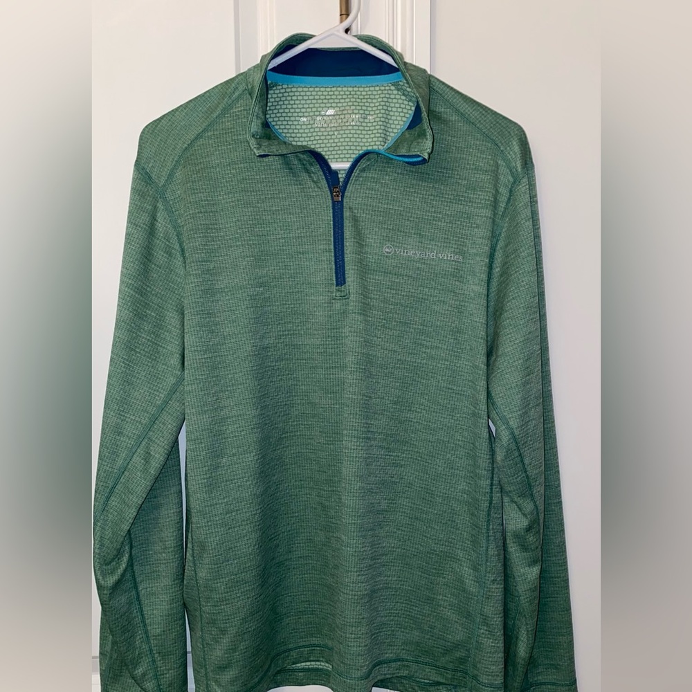 Vineyard Vines Green Performance Quarter Zip